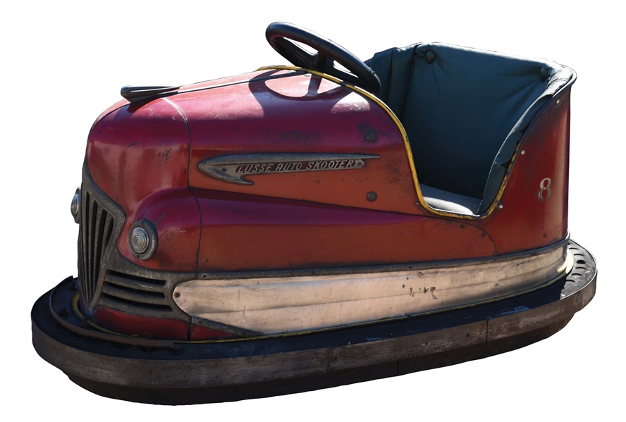 LOOSE AUTO SKOOTER RED NO. 8 BUMPER CAR