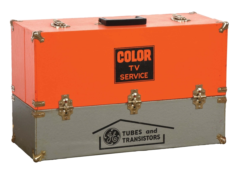 GE TUBES AND TANSISTORS COLOR TV SERVICE REPAIR BOX