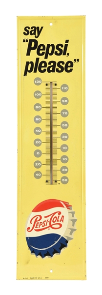 TIN PEPSI-COLA THERMOMETER