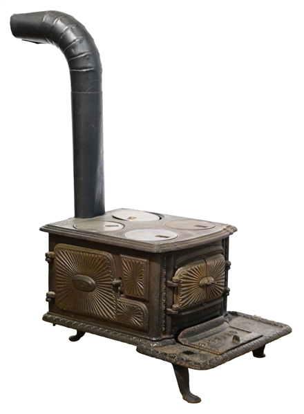 SISTERS CAST IRON TOY STOVE