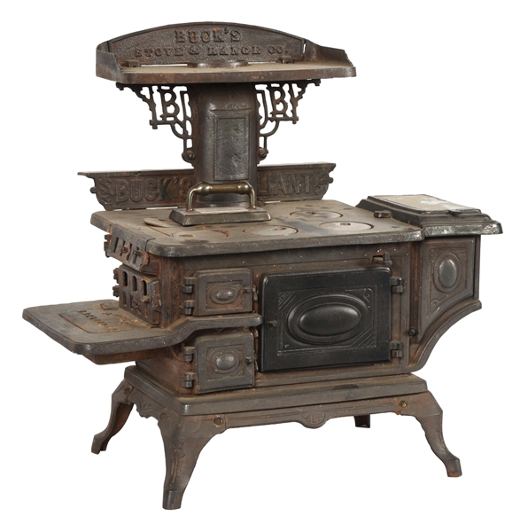 BUCKS STOVE & RANGE CO. SALESMAN SAMPLE OR TOY STOVE