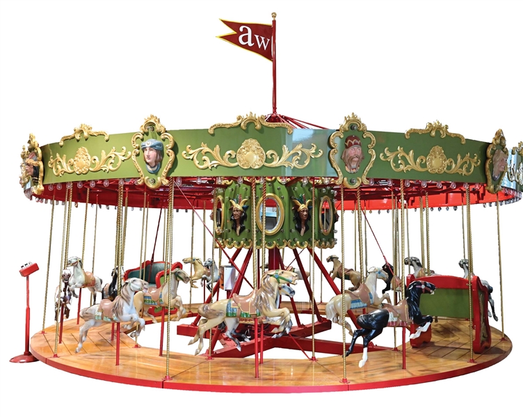 TRAVELING CARNIVAL CAROUSEL FOR CHILDREN