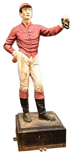 CAST IRON LAWN JOCKEY