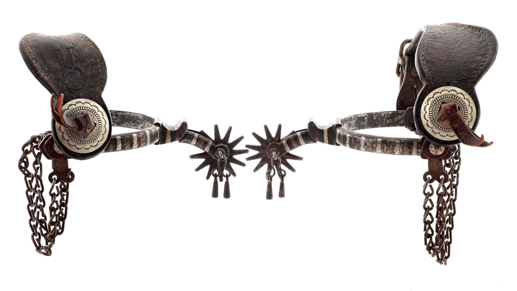 SILVER AND BRONZE BANDED SPURS.