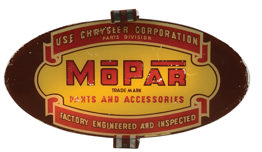 MOPAR PARTS AND ACCESSORIES LIGHT-UP GLASS SIGN