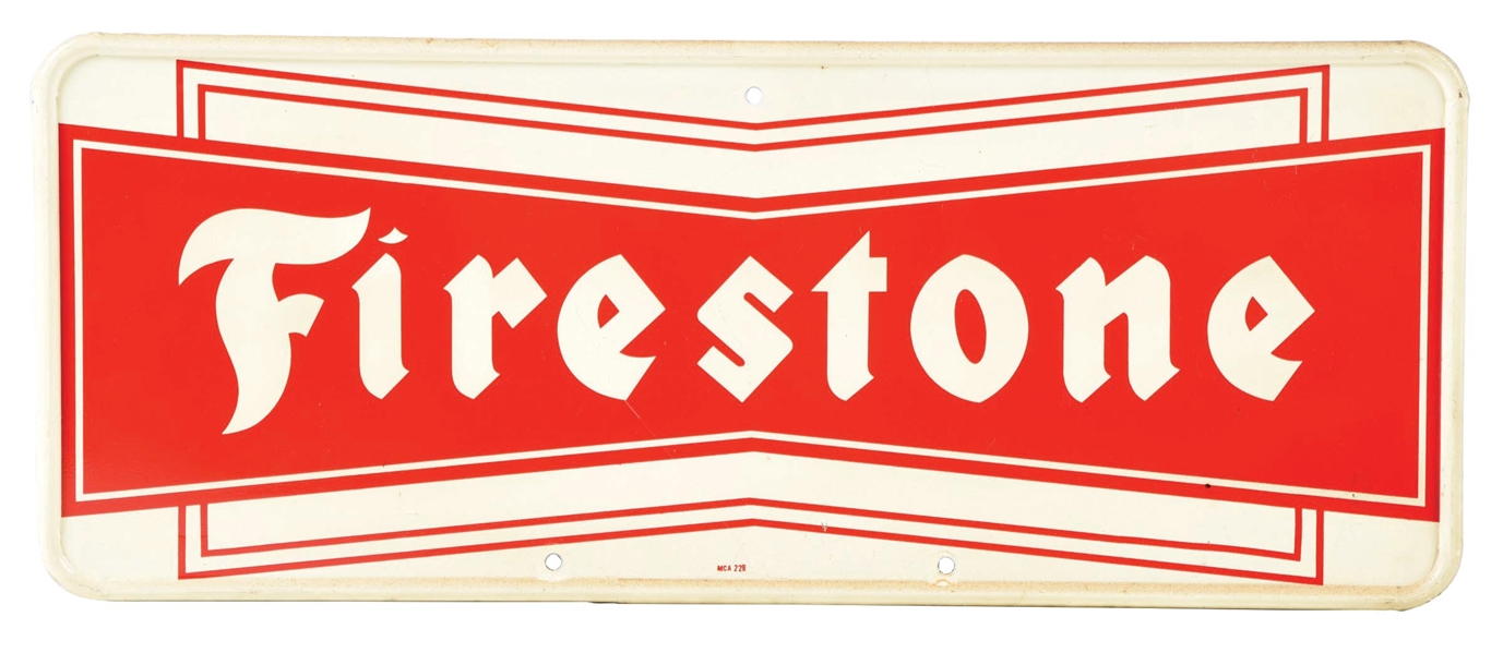 FIRESTONE TIN SIGN.