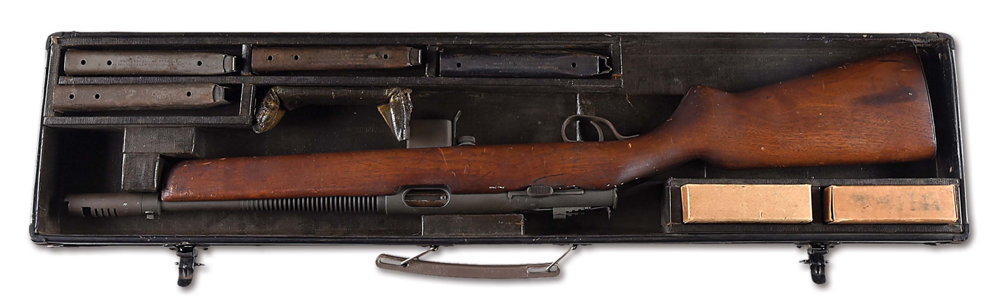 (N) HARRINGTON & RICHARDSON REISING MODEL 50 MACHINE GUN WITH FBI CASE (FULLY TRANSFERABLE).