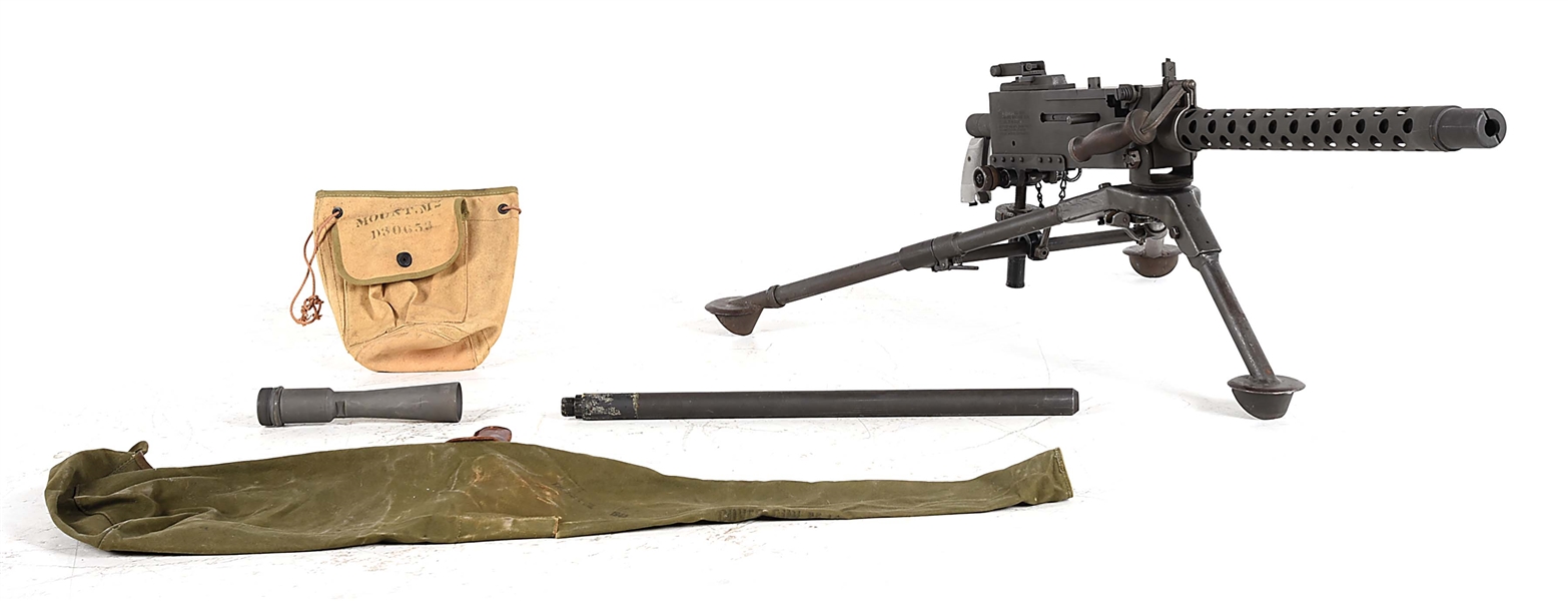 (N) DLO SIDEPLATE BROWNING 1919A4 MACHINE GUN WITH M2 TRIPOD (FULLY TRANSFERABLE).