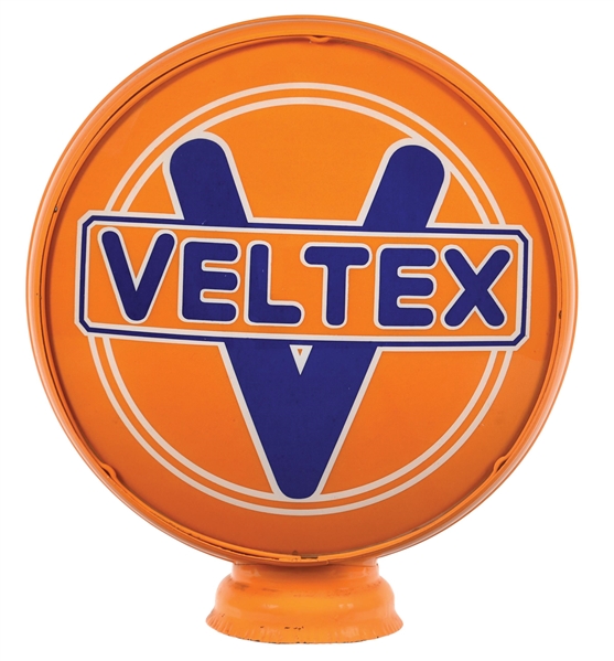 VELTEX GASOLINE SINGLE 15" GLOBE LENS ON ORIGINAL LOW PROFILE BODY. 