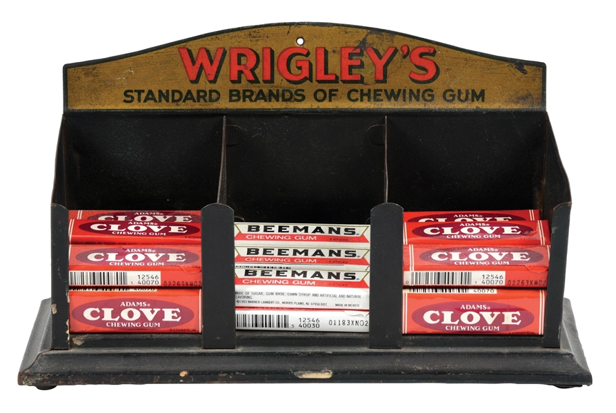 TIN COUNTER DISPLAY FOR WRIGLEYS CHEWING GUM