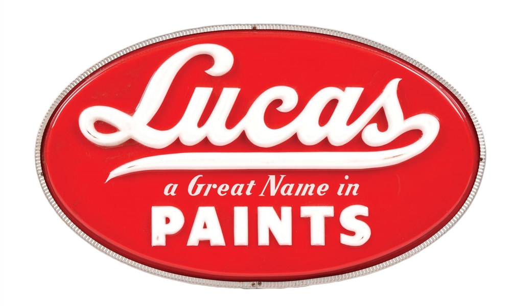 LUCAS PAINTS LIGHTED SIGN