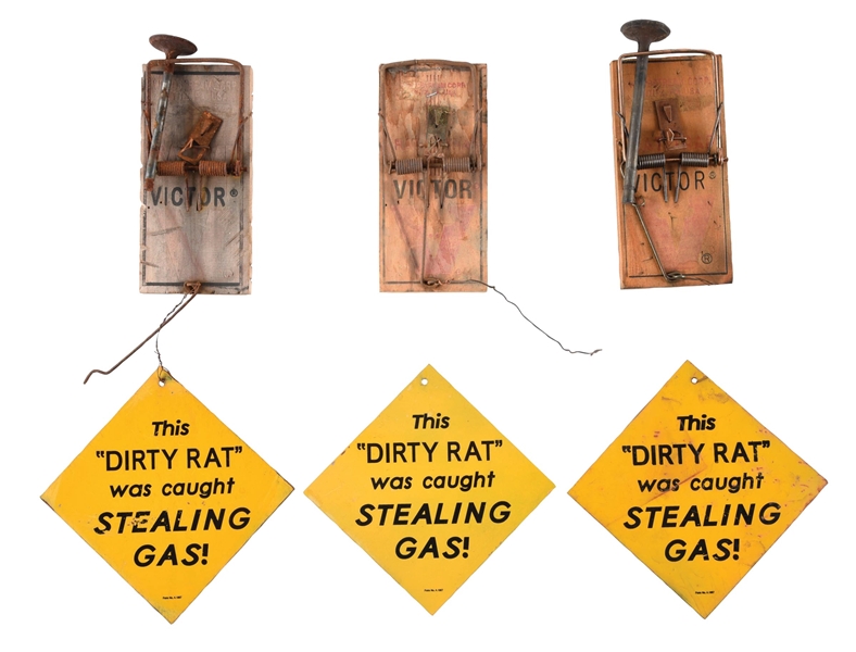 COLLECTION OF 3 ADVERTISEMENTS FOR CUSTOMERS STEALING GAS