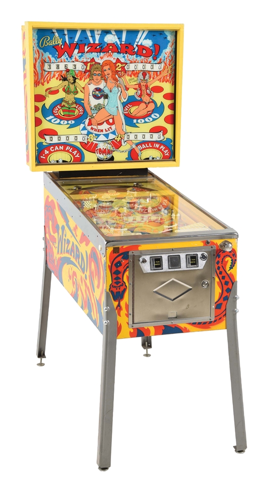 25¢ BALLY WIZARD! PINBALL MACHINE