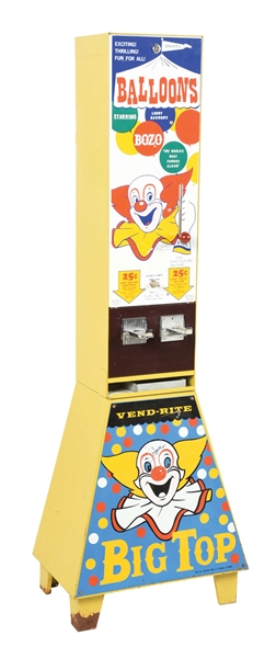 25¢ VEND-RITE BIG TOP BALLOON VENDING MACHINE