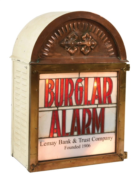 EXTERIOR MOUNTED ALARM BOX FOR THE LEMAY BANK & TRUST CO.