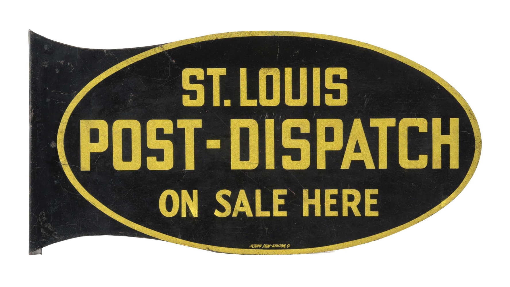 ST. LOUIS POST-DISPATCH FLANGE SIGN