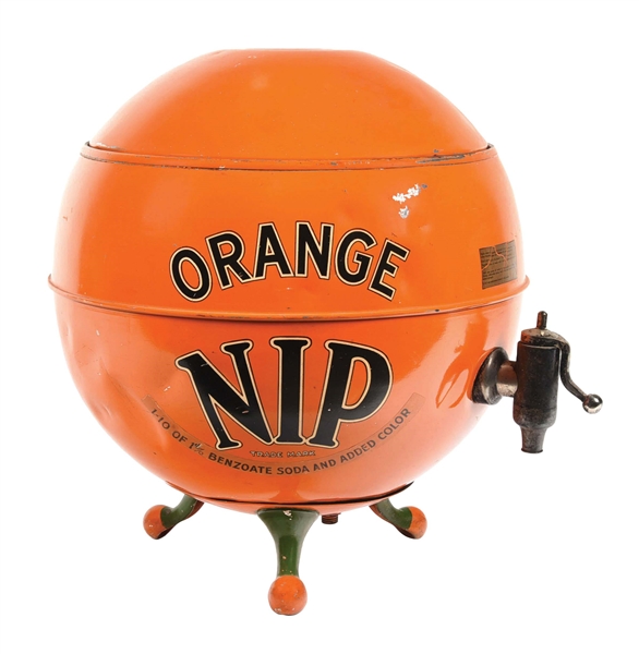 ORANGE NIP SODA FOUNTAIN SYRUP DISPENSER