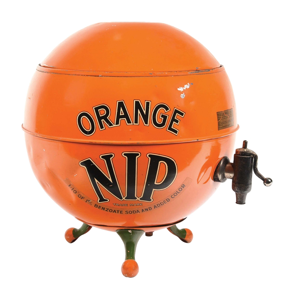 ORANGE NIP SODA FOUNTAIN SYRUP DISPENSER