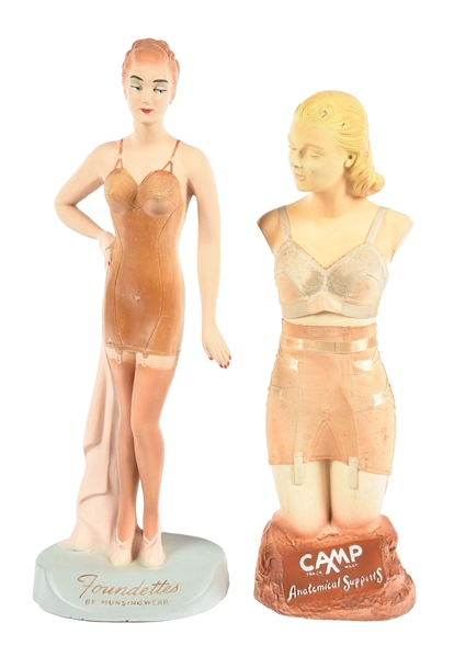 PAIR OF COUNTRY STORE ADVERTISING FIGURAL FORMS