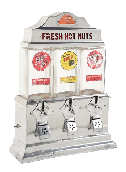 CHALLENGER HOT NUT VENDING MACHINE