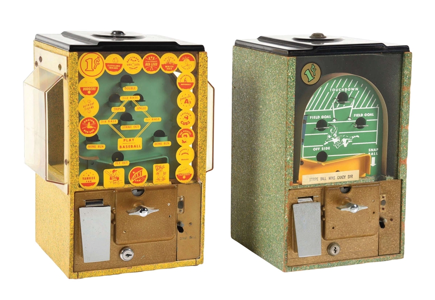 PAIR OF VICTOR VENDING MACHINES