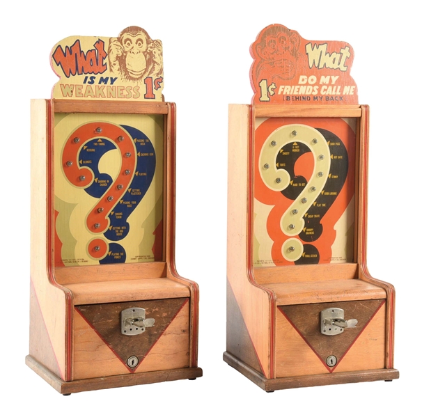 PAIR OF PENNY ARCADE COUNTER GAMES