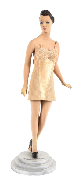 MAIDEN FORM FIGURAL ADVERTISING MANNEQUIN