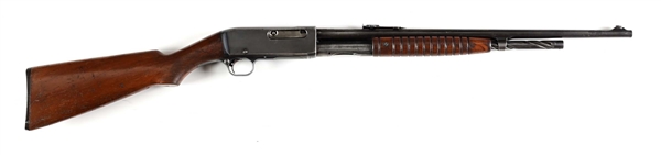 (C) REMINGTON MODEL 14 SLIDE ACTION RIFLE.