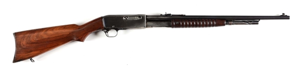 (C) REMINGTON MODEL 14 SLIDE ACTION RIFLE.