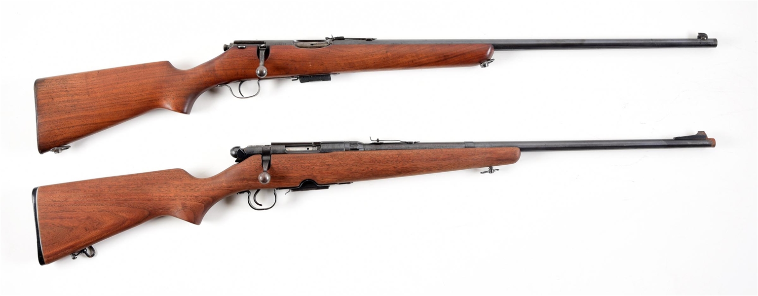 (C) LOT OF 2: SAVAGE MODEL 23D AND 340B BOLT ACTION RIFLES.