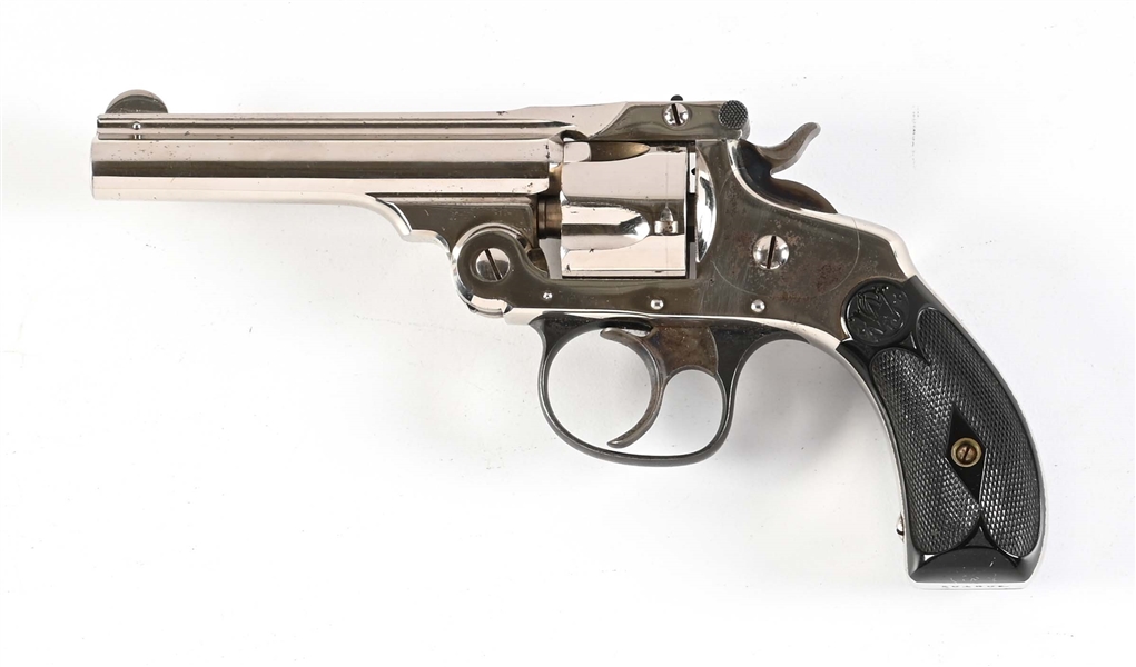 (A) SMITH & WESSON 4TH MODEL .32 DOUBLE ACTION REVOLVER WITH BOX.