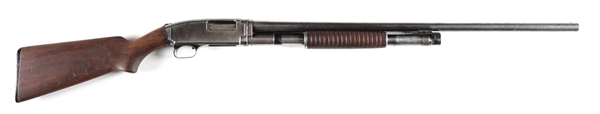 (C) SAVAGE MODEL 21 SLIDE ACTION SHOTGUN WITH TAKEDOWN CASE.