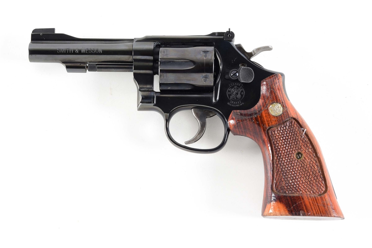 (M) SMITH & WESSON 18-7 "COMBAT MASTERPIECE" 6 SHOT REVOLVER 