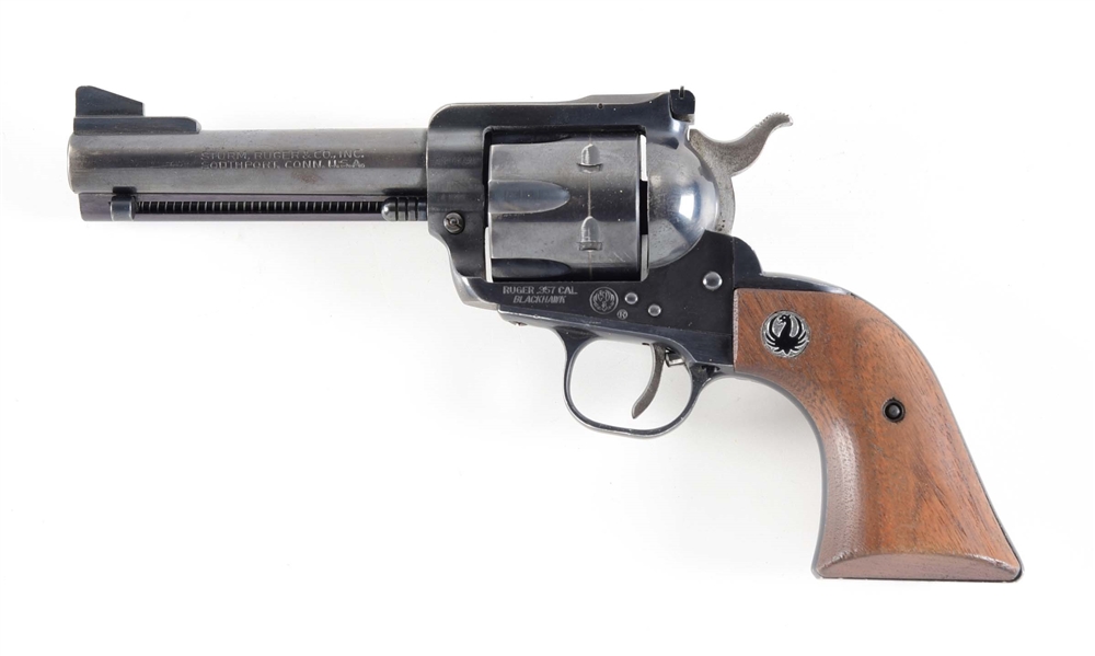 (C) RUGER BLACKHAWK SINGLE ACTION REVOLVER 