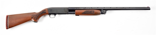 (C) ITHACA MODEL 37 FEATHERLIGHT SLIDE ACTION SHOTGUN 