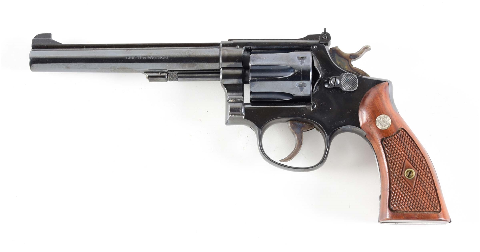 (C) SMITH & WESSON MODEL K-22 MASTERPIECE DOUBLE ACTION REVOLVER 