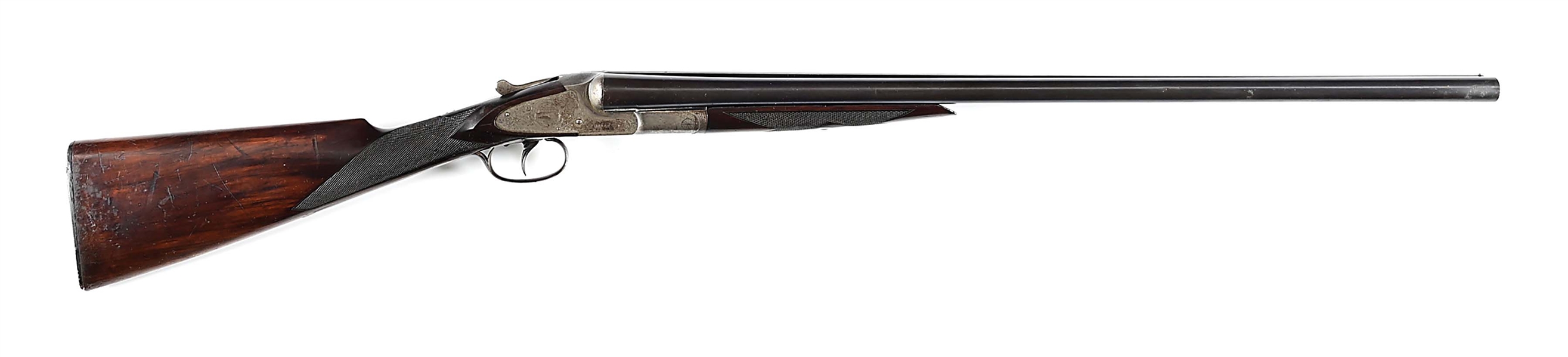 (C) LC SMITH NO. 2E SIDE BY SIDE 12 GAUGE SHOTGUN.