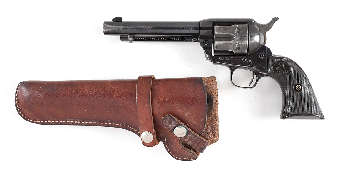 (C) INTERWAR COLT SINGLE ACTION ARMY REVOLVER.