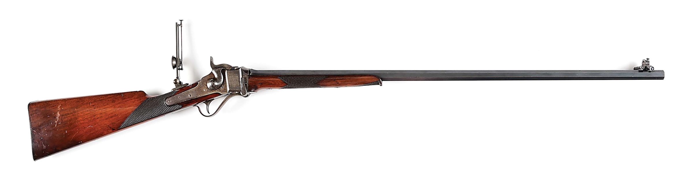 (A) FINE AND RARE DOCUMENTED SHARPS MODEL 1874 LONG RANGE NO. 3 RIFLE.