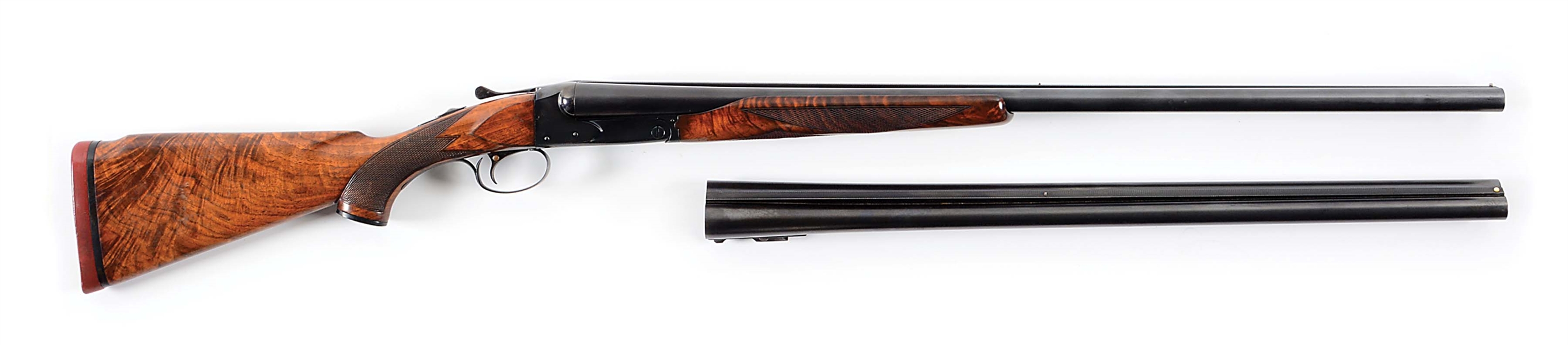 (C) WINCHESTER MODEL 21 DUCK SIDE BY SIDE SHOTGUN WITH EXTRA BARREL.