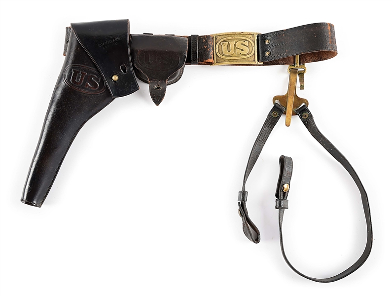 US INDIAN WARS CAVALRY BELTAND HOLSTER RIG.