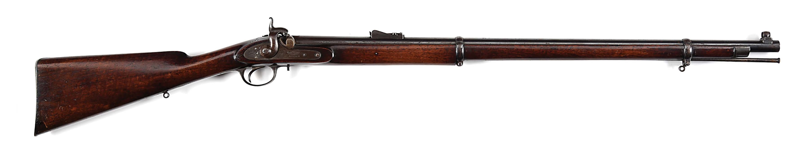 (A) THOMAS TURNER P1853 MARKSMAN PERCUSION RIFLE.