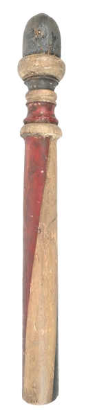 WOODEN BARBER POLE