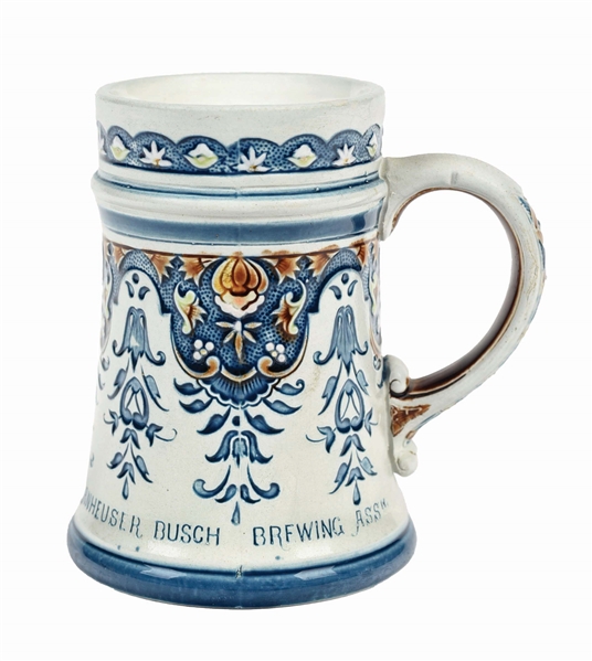 ANHEUSER-BUSCH BREWING ASSN. COBALT BLUE GERMAN BEER STEIN