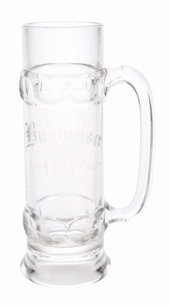 BUDWEISER CARL CONRAD & CO. ACID-ETCHED BEER MUG