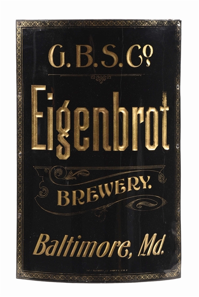 EIGENBROT BREWERY TIN METAL CORNER SIGN