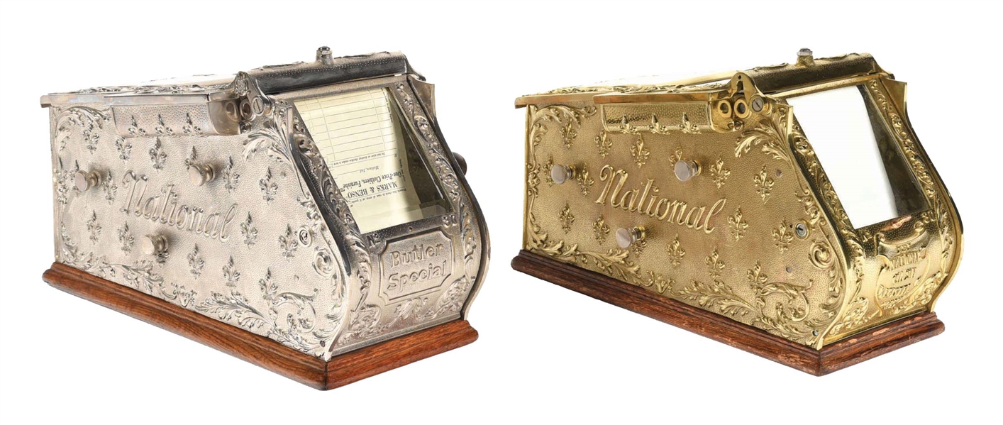 PAIR OF NATIONAL CASH REGISTER RECEIPT BOXES