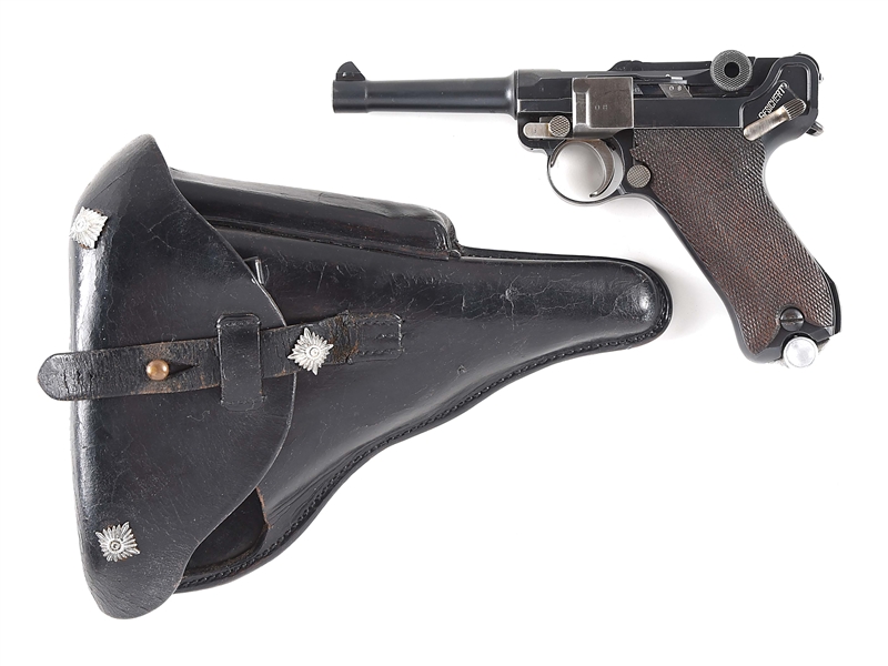 (C) DWM MODEL 1920 POLICE LUGER SEMI AUTOMATIC PISTOL.