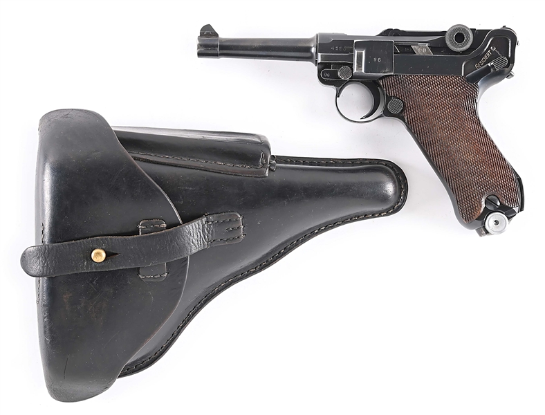 (C) MAUSER P08 LUGER 1938 S/42 MARKED SEMI-AUTOMATIC PISTOL.