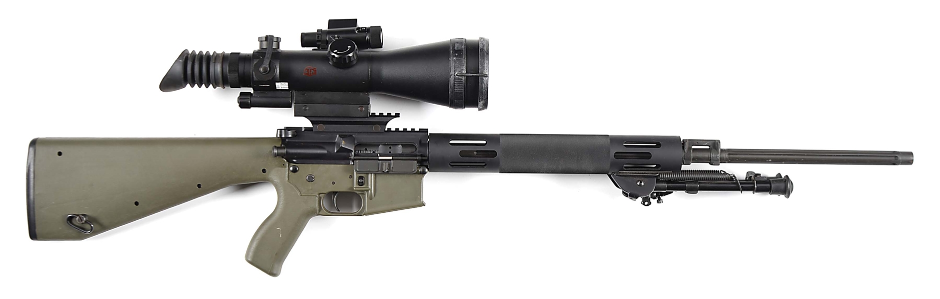 (M) CAVALRY ARMS CAV-15 SEMI AUTOMATIC RIFLE WITH ATN NIGHT ARROW 6 NIGHT VISION SCOPE.